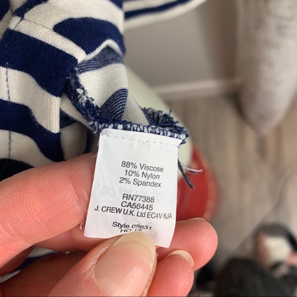 Madewell super soft 3/4 sleeve navy stripes boat - Picture 7 of 9